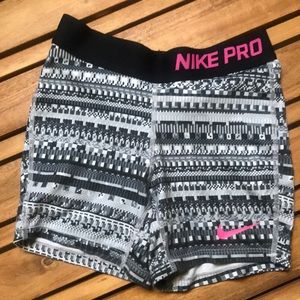 Girls Nike spandex shorts.